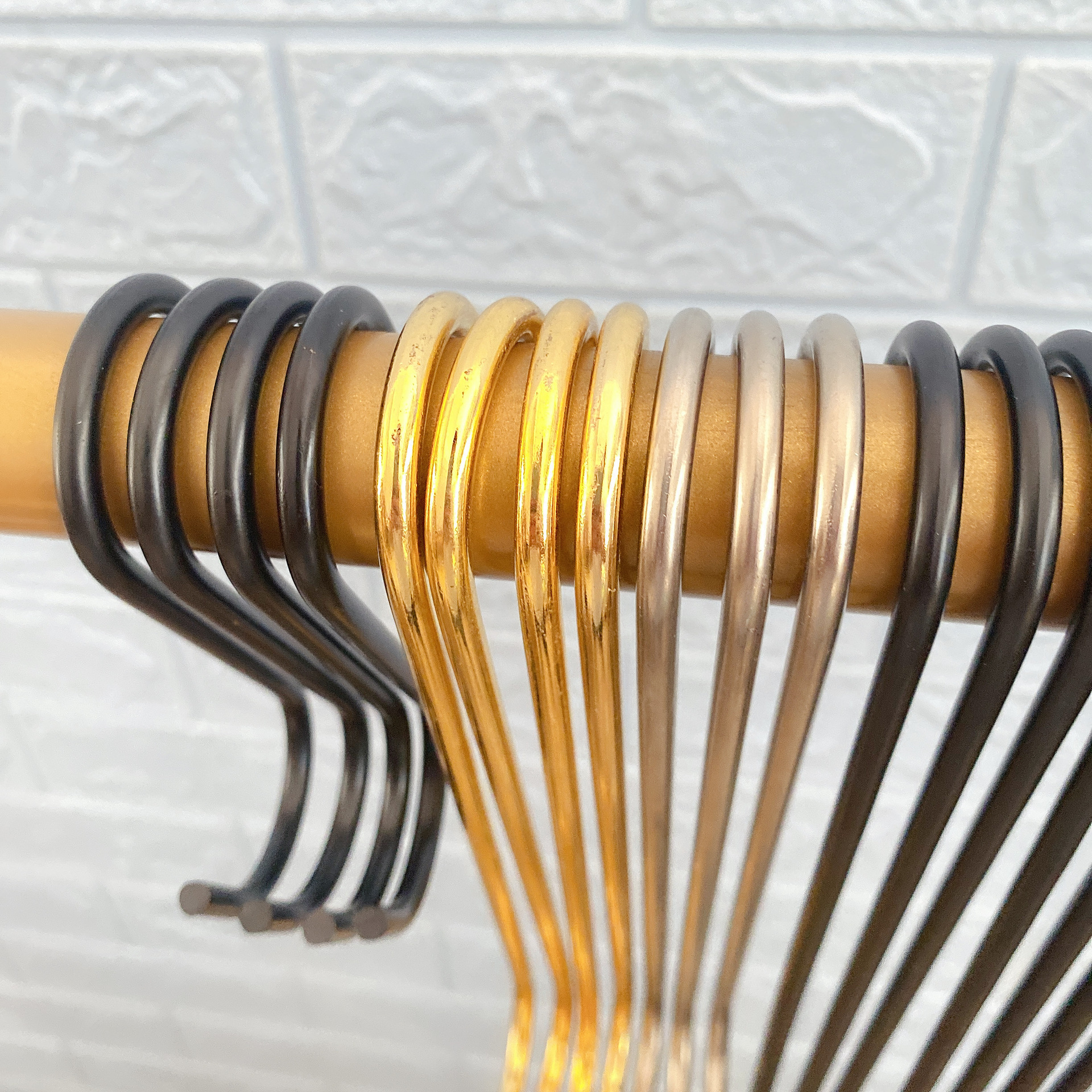 Bold and Lengthened Clothing Store S Hook Metal Hook round S Hook Iron Hook Coat Hook Clothes S-Shape Hook