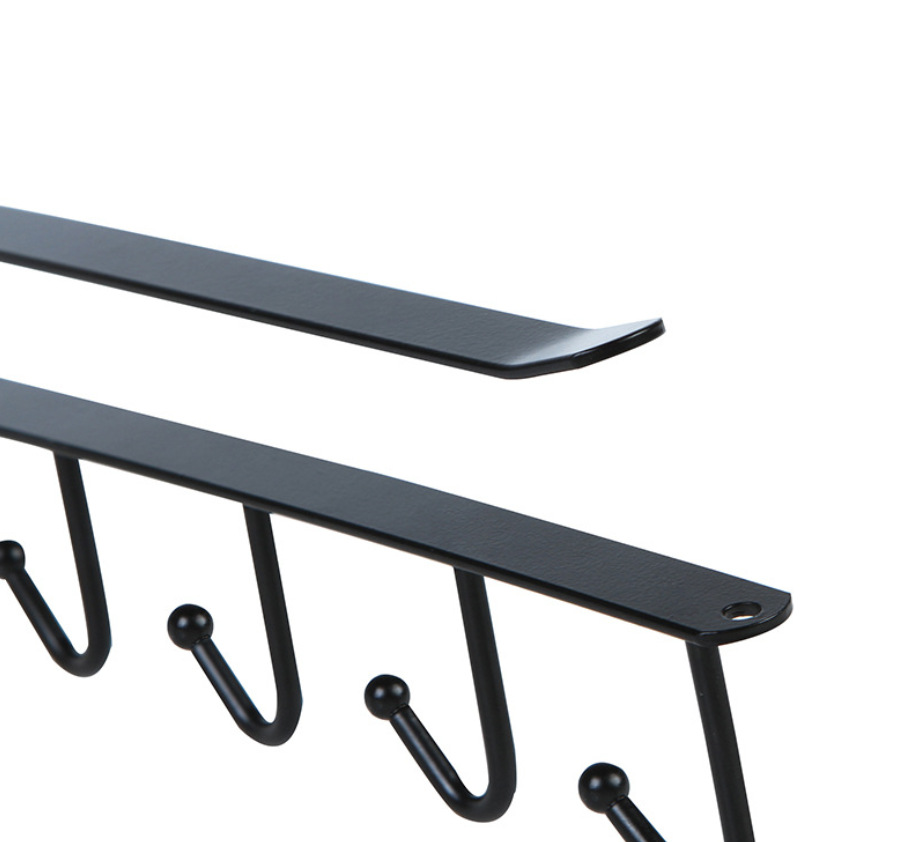 Iron hook Iron Kitchen Cabinet Storage Hanger Multi-Functional Row Hook 6 Linked Wardrobe Organizer