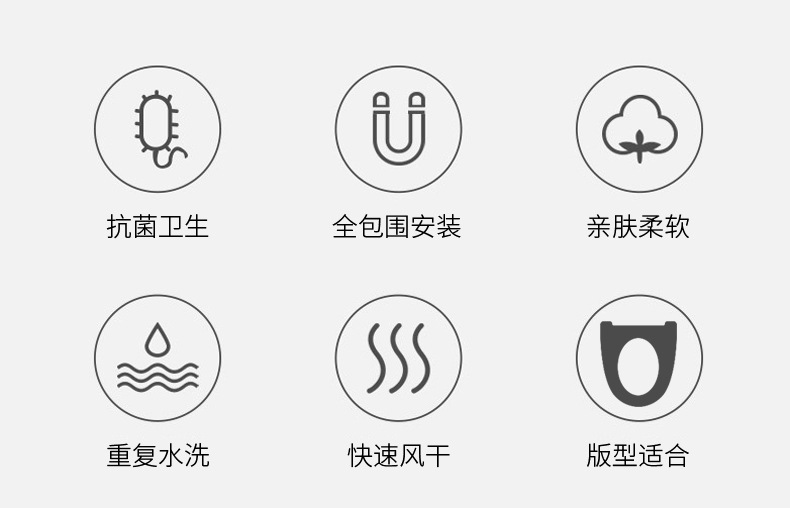 Toilet Seat Household Toilet Seat Closestool Cushion Toilet Seat Cover Toilet Washer Four Seasons Universal Waterproof Toilet Mat