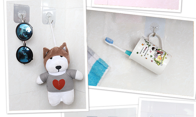 Plastic Transparent Hook Wholesale Strong Sticky Plastic basin