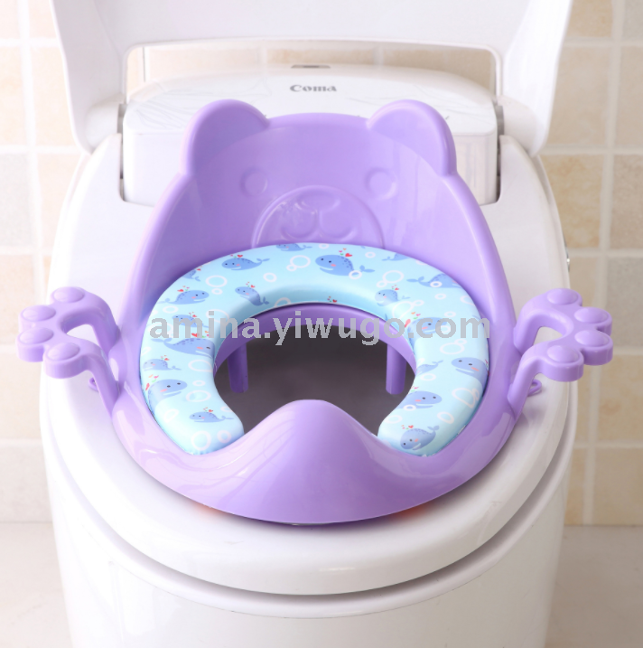 New oversized children&#039;s toilet seat toilet seat baby toilet seat child toilet cover cushion baby toilet seat