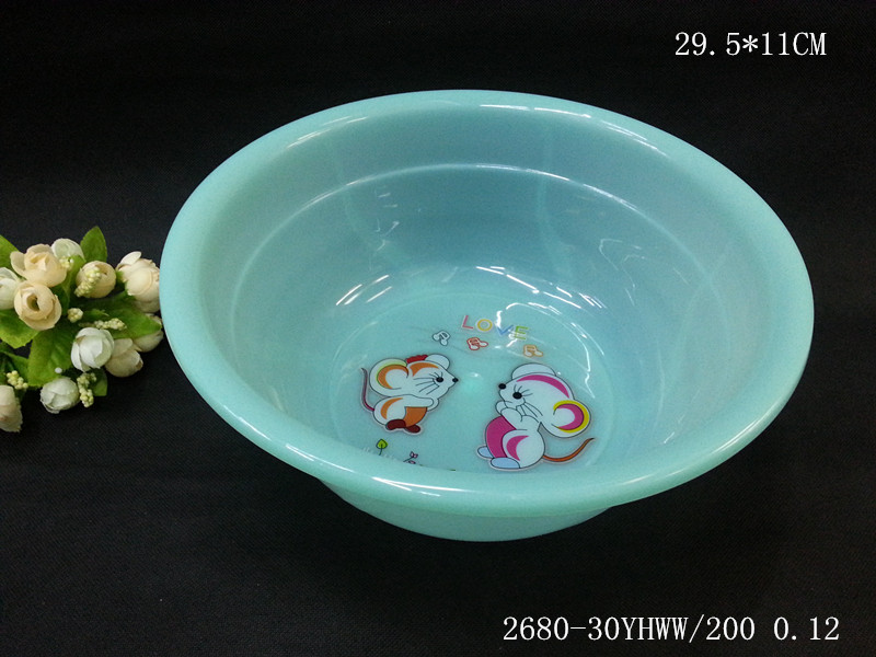 Plastic advertising basin is not easily broken Plastic basin 2680-30