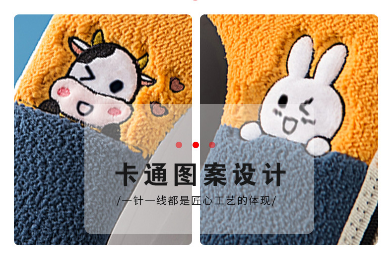 Supply with Handle Toilet Mat Velcro Zipper Cushion Winter Toilet Seat Cover Embroidery Pattern Toilet Cover
