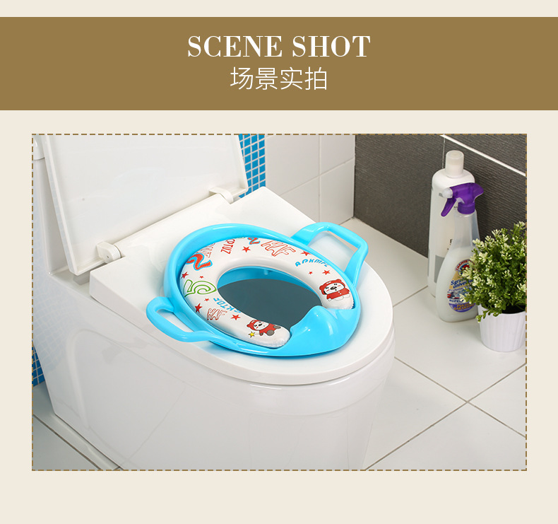 Large Baby Child Toilet Seat Toilet Female Baby Young Children Male Cushion Bedpan Cover Rack Ladder 1-3-6 Years Old