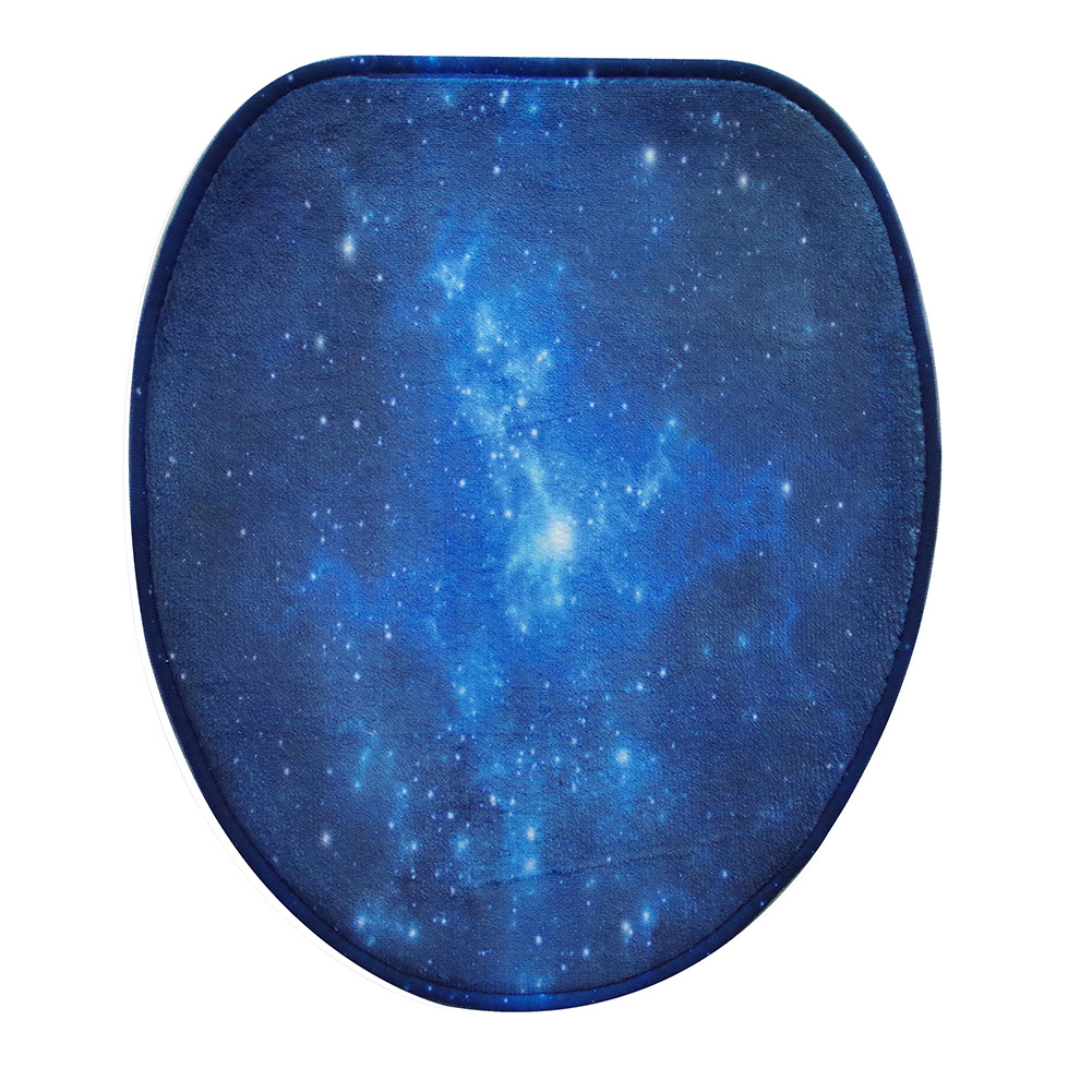 Galaxy Nebula Bathroom Three-Piece Carpet Toilet Toilet Cover O-Shaped Cushion U-Shaped Non-Slip Mat Galaxy Nebula Bathroom Three-Piece Carpet Toilet Toilet Cover O-Shaped Cushion U-Shaped Non-Slip Mat