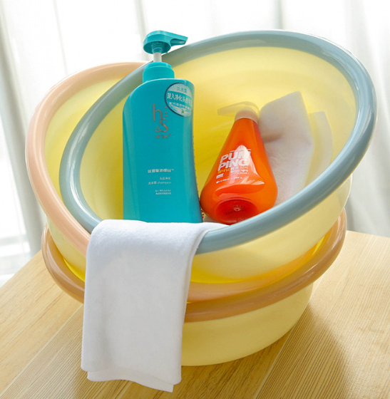 Plastic basin two-color basin PP material thickened basin wash basin wash basin baby basin children basin storage basin
