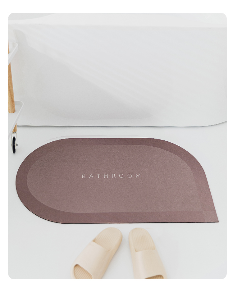 Diatom Ooze Cushion Hydrophilic Pad Bathroom Entrance Floor Mat Diatomite Non-Slip Bathroom Mat Bathroom Toilet Carpet