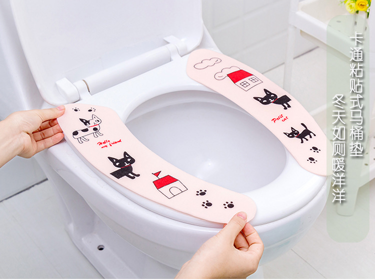 Household Paste Type Toilet Mat Cushion Cartoon Cute Toilet Seat Cover Universal Waterproof Thickened Winter Seat Washer Household Paste Type Toilet Mat Cushion Cartoon Cute Toilet Seat Cover Universal Waterproof Thickened Winter Seat Washer