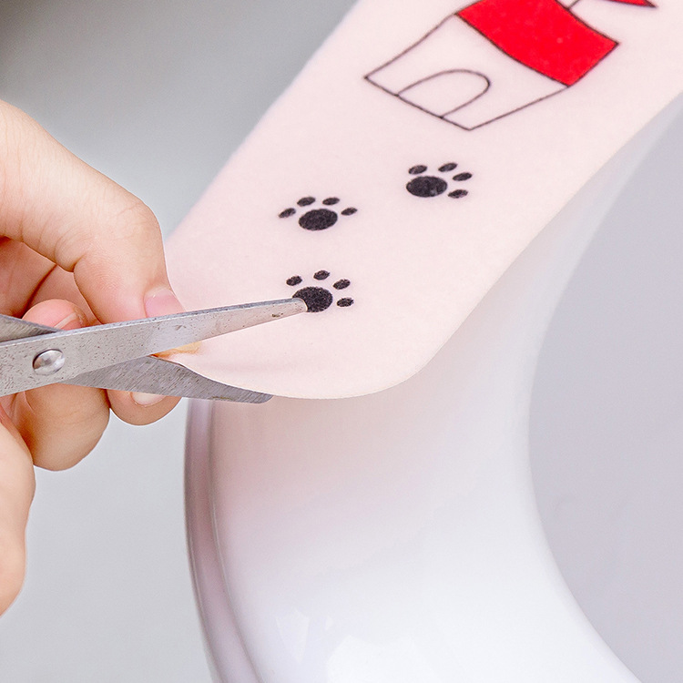 Household Paste Type Toilet Mat Cushion Cartoon Cute Toilet Seat Cover Universal Waterproof Thickened Winter Seat Washer
