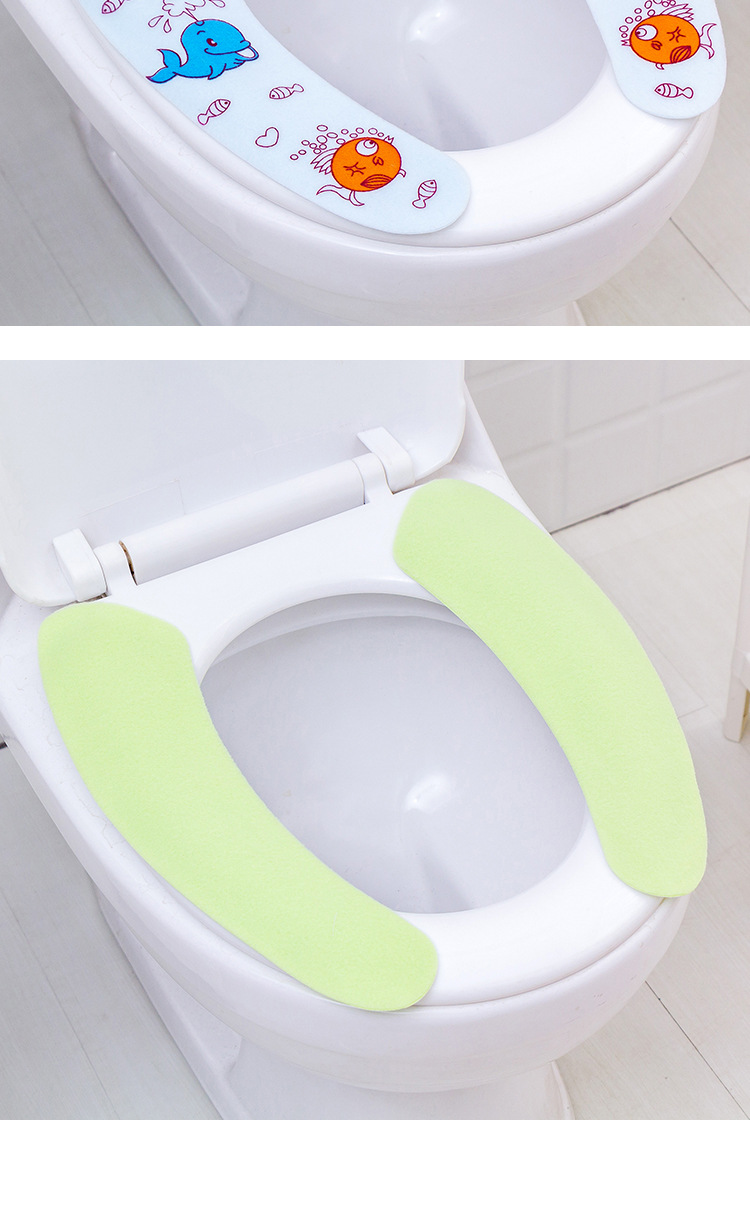 Household Paste Type Toilet Mat Cushion Cartoon Cute Toilet Seat Cover Universal Waterproof Thickened Winter Seat Washer Household Paste Type Toilet Mat Cushion Cartoon Cute Toilet Seat Cover Universal Waterproof Thickened Winter Seat Washer
