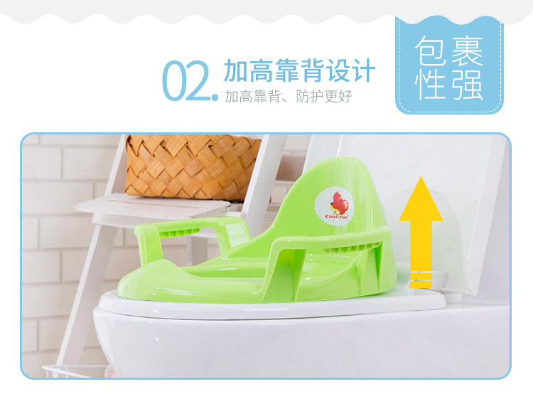 Shunsheng Children's Toilet Heightened Backrest Double Armrest Children's Toilet Seat Closestool Cushion Plastic Baby Shunsheng Children's Toilet Heightened Backrest Double Armrest Children's Toilet Seat Closestool Cushion Plastic Baby