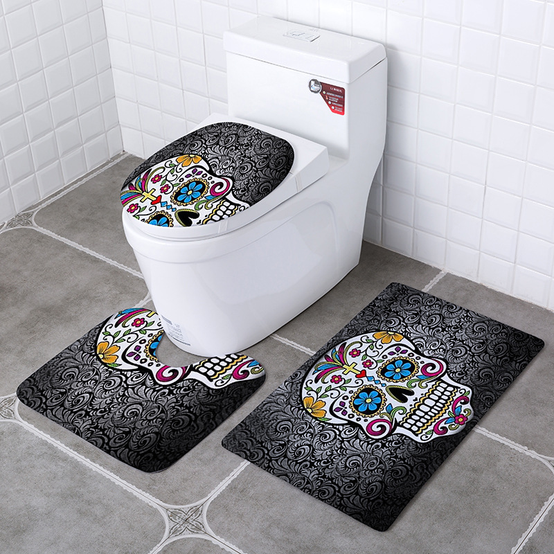Blue Ocean Toilet Seat Toilet Seat Square O-Shaped Cushion Three-Piece Set Waterproof Ring Sanitary Toilet Seat Cover