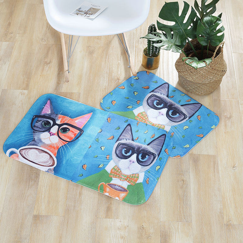 Breathable Absorbent Soft Mat Dispensing Household Daily Toilet Floor Mat Flannel Sponge Floor Mat Cushion Can Be Customized