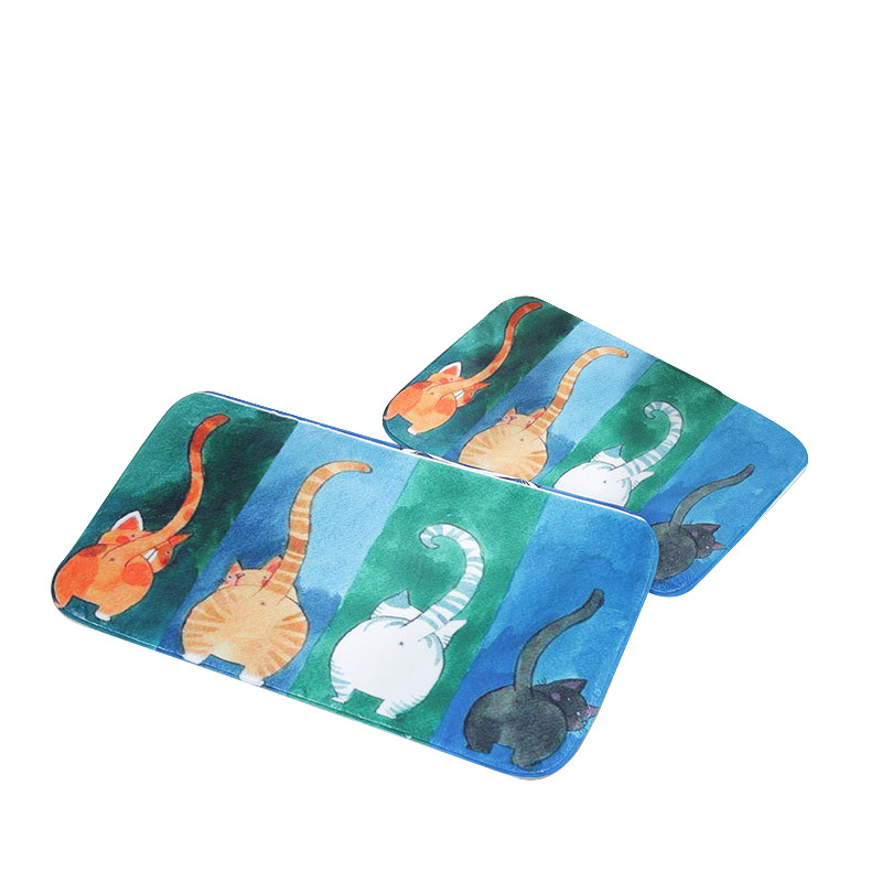 Breathable Absorbent Soft Mat Dispensing Household Daily Toilet Floor Mat Flannel Sponge Floor Mat Cushion Can Be Customized