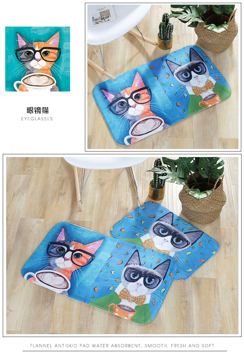 Breathable Absorbent Soft Mat Dispensing Household Daily Toilet Floor Mat Flannel Sponge Floor Mat Cushion Can Be Customized
