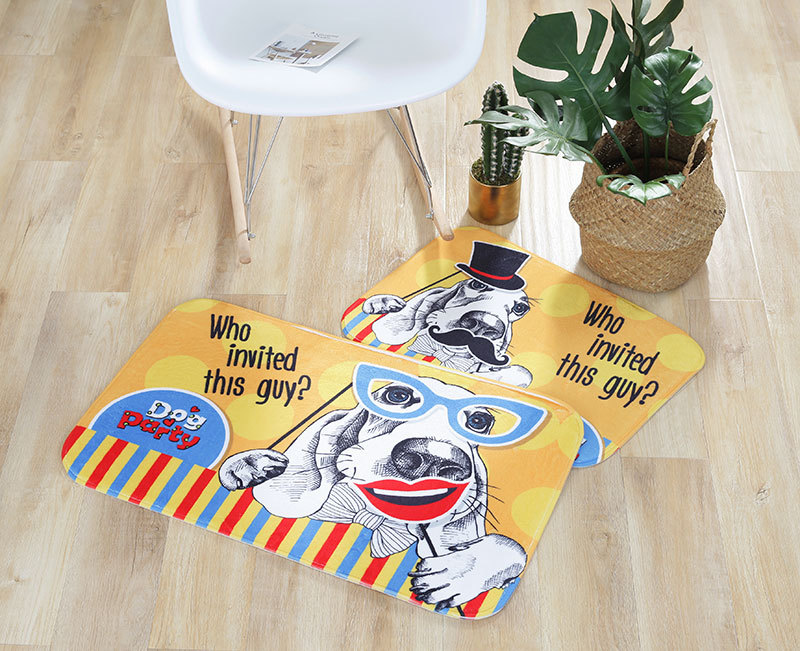 Breathable Absorbent Soft Mat Dispensing Household Daily Toilet Floor Mat Flannel Sponge Floor Mat Cushion Can Be Customized