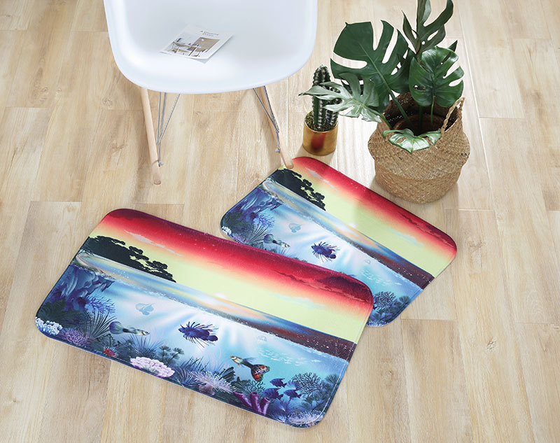 Breathable Absorbent Soft Mat Dispensing Household Daily Toilet Floor Mat Flannel Sponge Floor Mat Cushion Can Be Customized