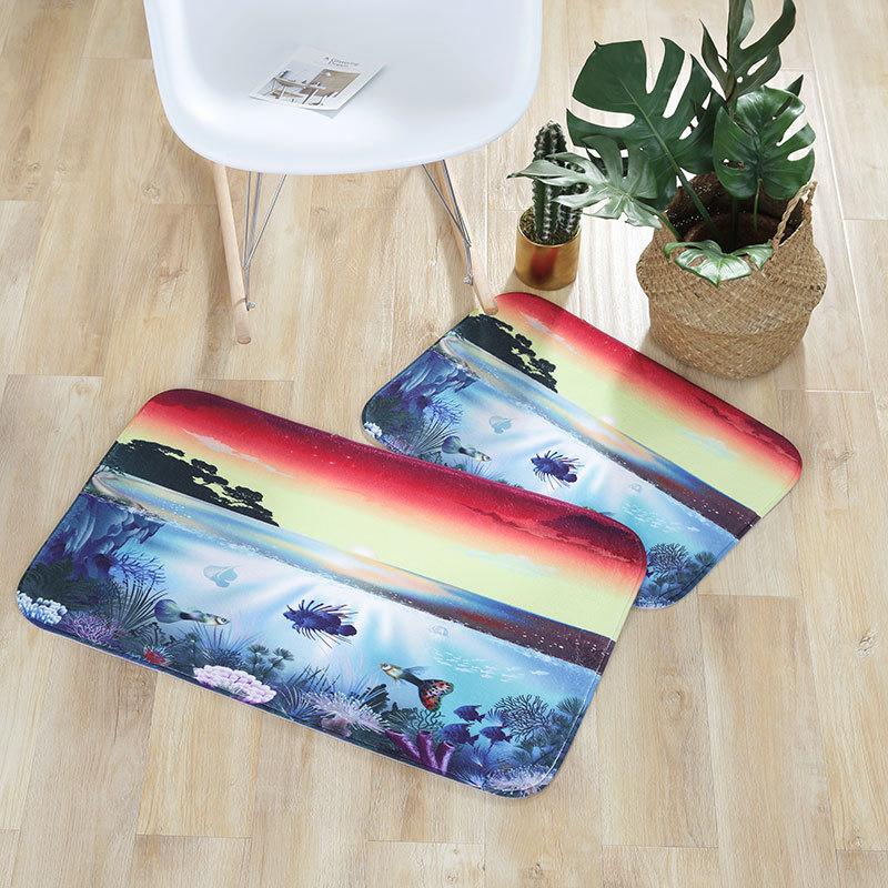 Breathable Absorbent Soft Mat Dispensing Household Daily Toilet Floor Mat Flannel Sponge Floor Mat Cushion Can Be Customized