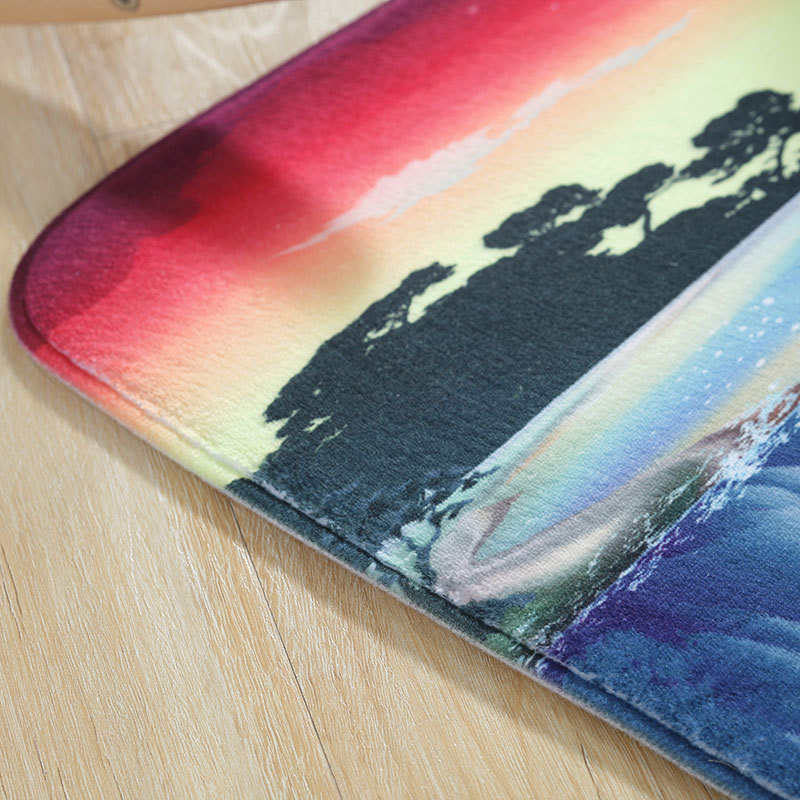 Breathable Absorbent Soft Mat Dispensing Household Daily Toilet Floor Mat Flannel Sponge Floor Mat Cushion Can Be Customized