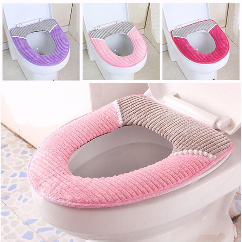 Corduroy Padded Toilet Mat Universal Waterproof Toilet Seat Cover Plush Toilet Seat Cover Warm Cushion Toilet Washer Wholesale Corduroy Padded Toilet Mat Universal Waterproof Toilet Seat Cover Plush Toilet Seat Cover Warm Cushion Toilet Washer Wholesale