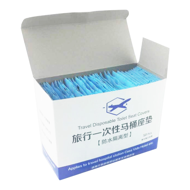 Travel Disposable Toilet Mat Hotel Toilet Seat Cover Disposable Toilet Seat Cushion Water-Proof Bacteria-Proof Protection