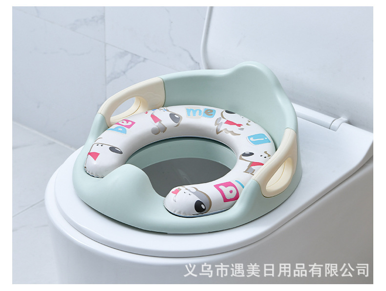 Cute Cartoon Comfortable and Non-Slip Toilet Seat Soft Cushion Baby Young Children Bedpan Children Cushion Bedpan Cover