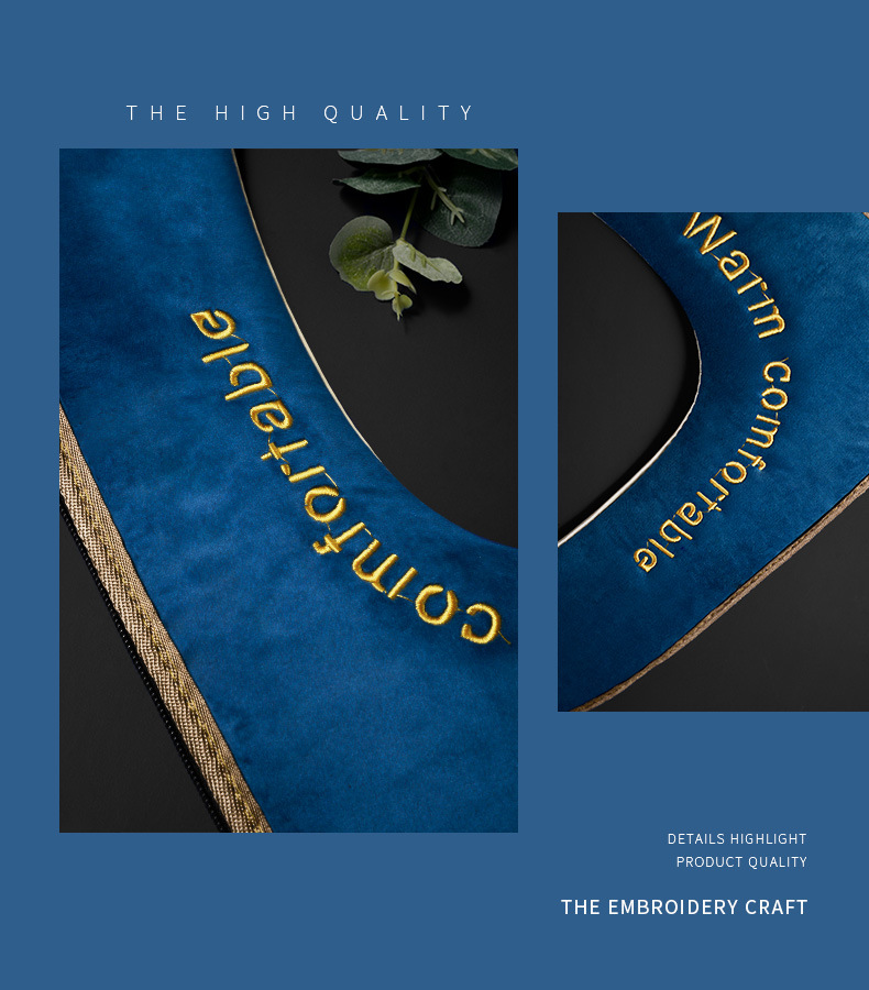 Velvet Embroidery Toilet Seat Cushion Household Thickened Toilet Seat Cover Zipper Toilet Seat Winter Handle Waterproof Toilet Seat Cover Toilet Seat Cover
