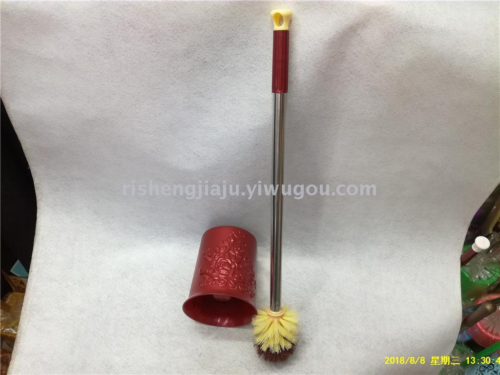 Can be rotated stainless steel handle round carved base toilet brush suit RS-3559 Can be rotated stainless steel handle round carved base toilet brush suit RS-3559