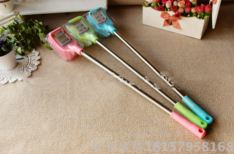 Stainless steel brush width large square end cleaning brush toilet brush