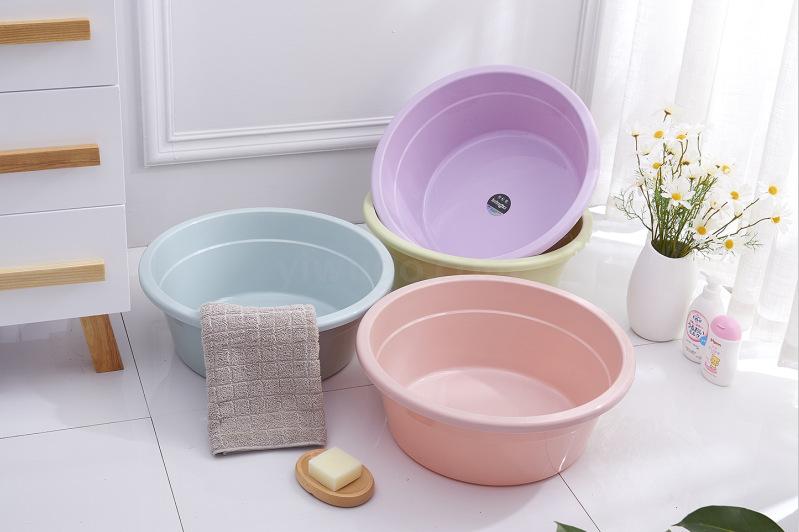 Blue Laundry Washbasin Household Washing Vegetables Basin Plastic Basin Clothes Cleaning Basin Thickened Feet-Washing Basin Babies' Wash Basin Blue Laundry Washbasin Household Washing Vegetables Basin Plastic Basin Clothes Cleaning Basin Thickened Feet-Washing Basin Babies' Wash Basin