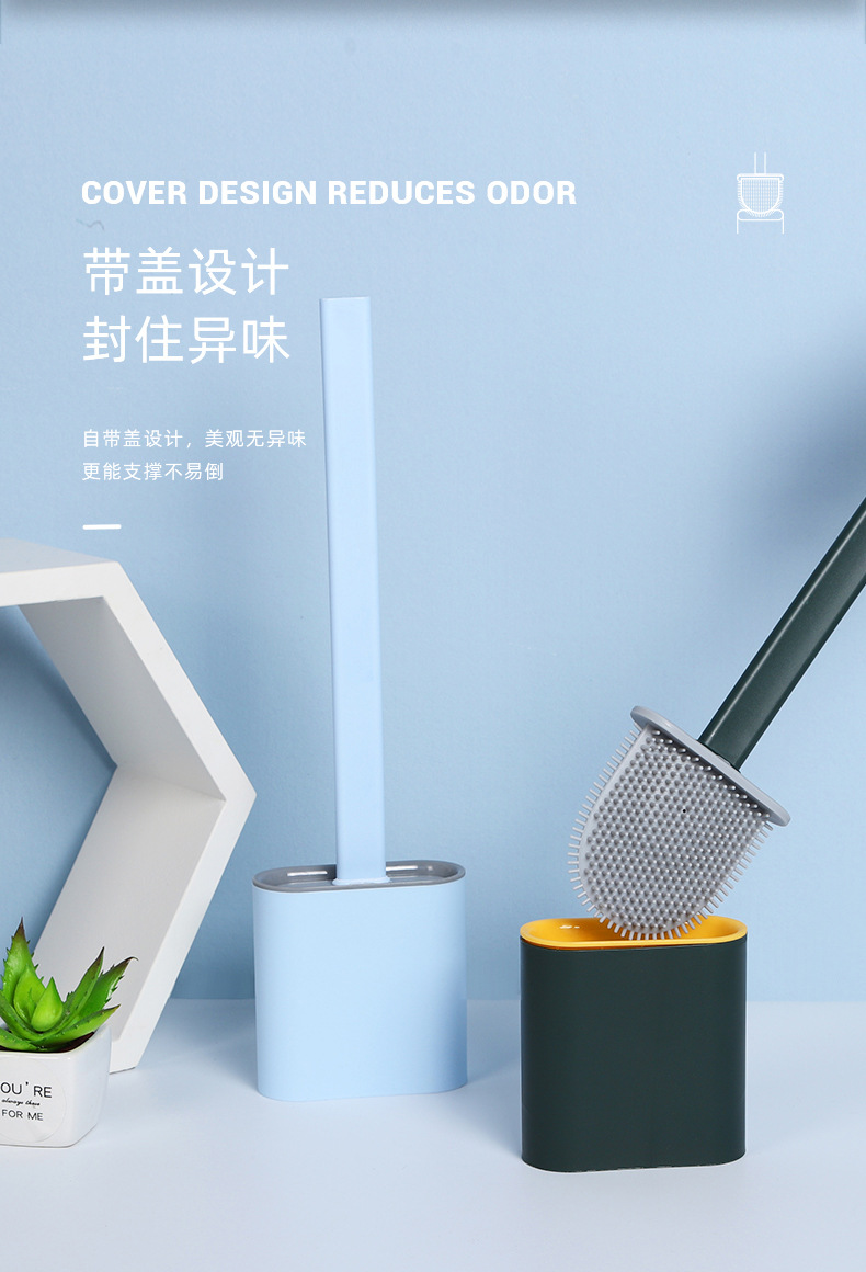 New wall hanging creative soft glue long handle toilet cleaning brush set toilet household toilet brush New wall hanging creative soft glue long handle toilet cleaning brush set toilet household toilet brush