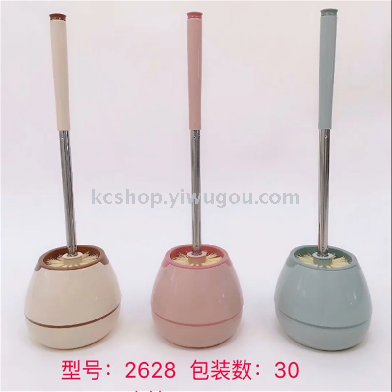 Plastic base toilet brush with long handle cleaning brush