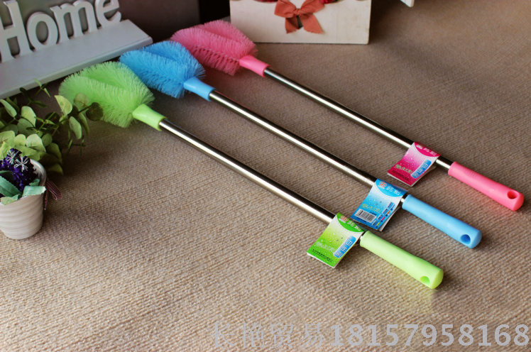 Stainless steel single brush, spring brush toilet brush wire brush