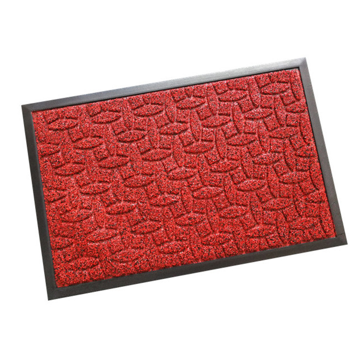 Factory Cheap Wholesale Rubber Floor Mat Lawn Embossed Door Mat Brushed Composite Mat Pp Loop Velvet Non-Slip Mat Entrance Mat