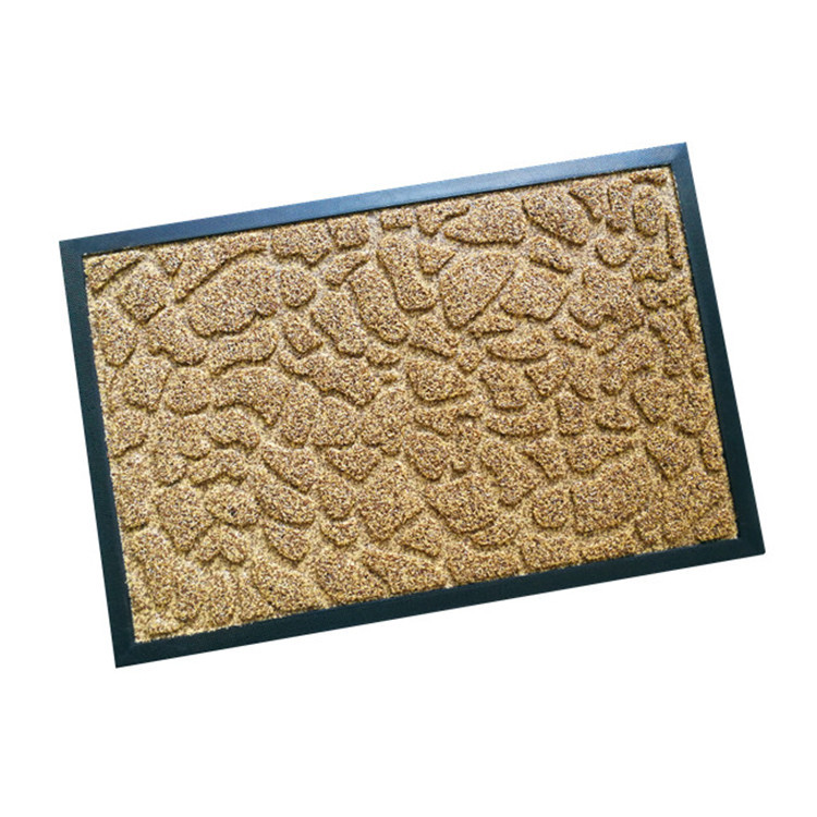 Factory Cheap Wholesale Rubber Floor Mat Lawn Embossed Door Mat Brushed Composite Mat Pp Loop Velvet Non-Slip Mat Entrance Mat
