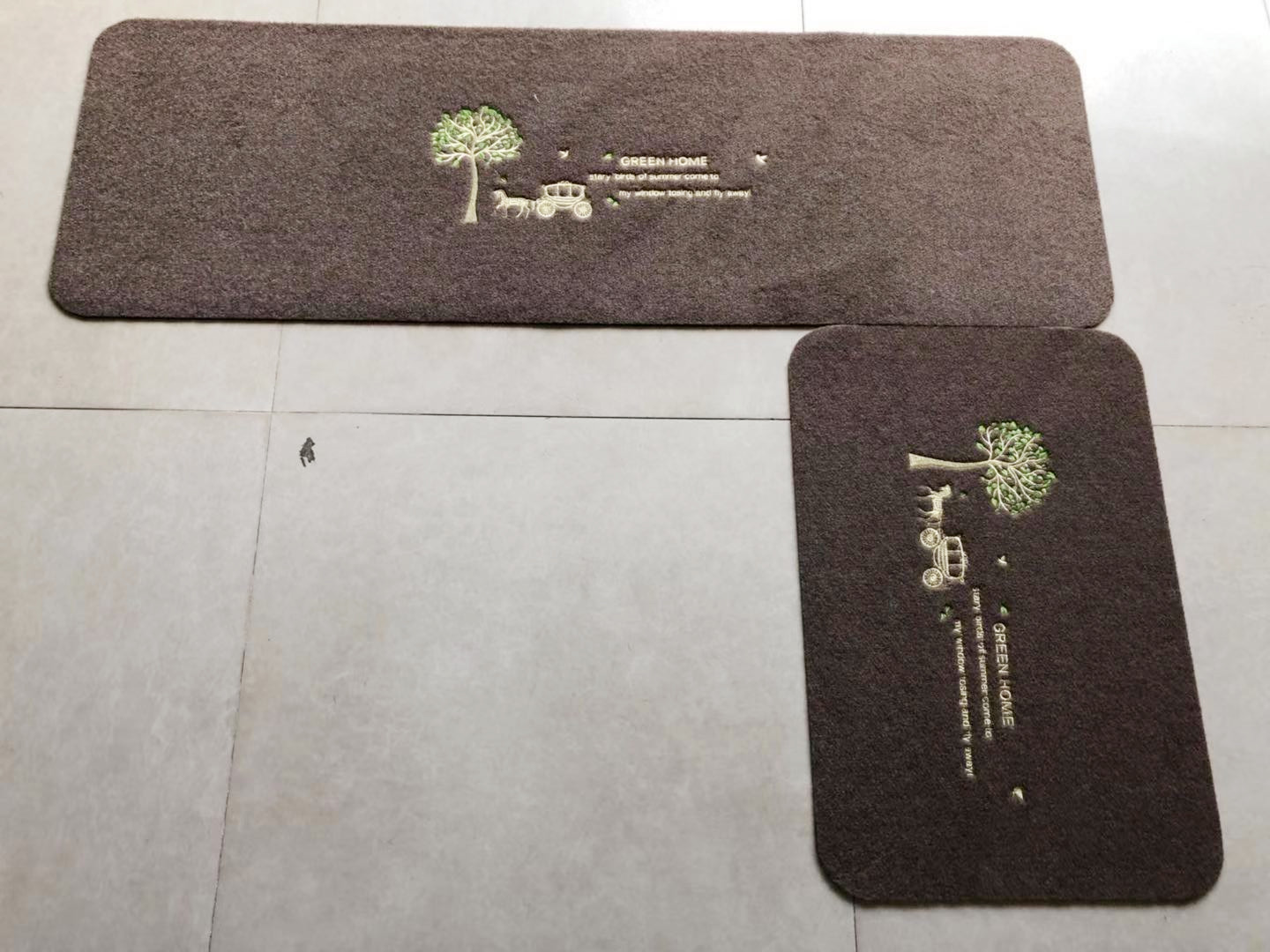 Cheap style embroider Dally Dally mat kitchen 2 - piece set of kitchen mat household mat bibulous non-slip mat Cheap style embroider Dally Dally mat kitchen 2 - piece set of kitchen mat household mat bibulous non-slip mat