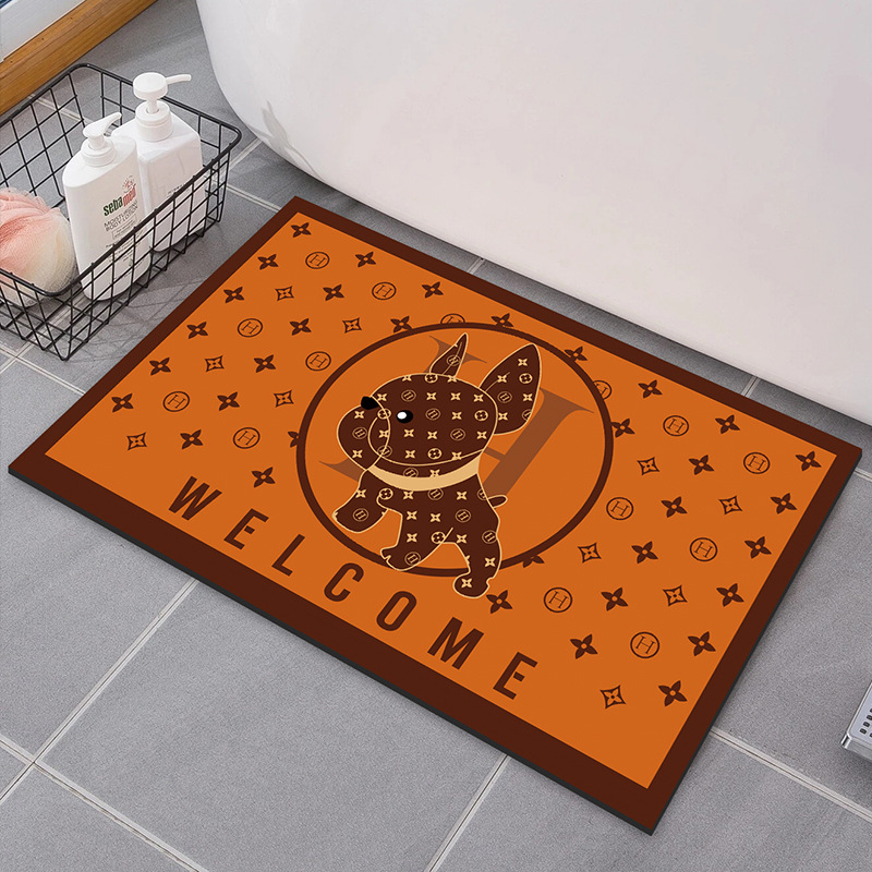 Diatom Ooze Floor Mat Bathroom Water-Absorbing Non-Slip Mat Bathroom Step Mat Door Mat Guest Carpet Living Room Kitchen Bathroom Cushion