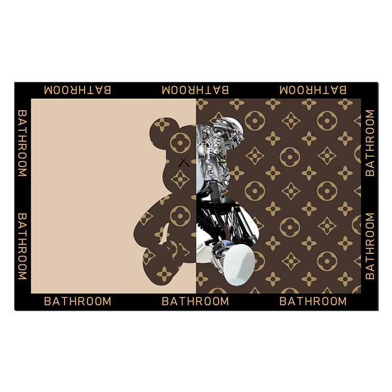 Diatom Ooze Floor Mat Bathroom Water-Absorbing Non-Slip Mat Bathroom Step Mat Door Mat Guest Carpet Living Room Kitchen Bathroom Cushion