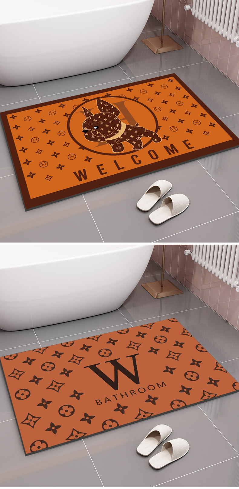 Diatom Ooze Floor Mat Bathroom Water-Absorbing Non-Slip Mat Bathroom Step Mat Door Mat Guest Carpet Living Room Kitchen Bathroom Cushion Diatom Ooze Floor Mat Bathroom Water-Absorbing Non-Slip Mat Bathroom Step Mat Door Mat Guest Carpet Living Room Kitchen Bathroom Cushion