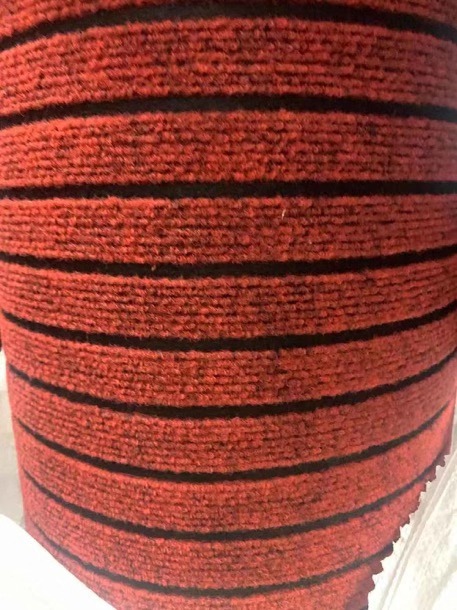 PVC sole 7 stripe polypropylene rolled material floor mat non-slip mat corridor mat stripe rolled materialmat water  mat