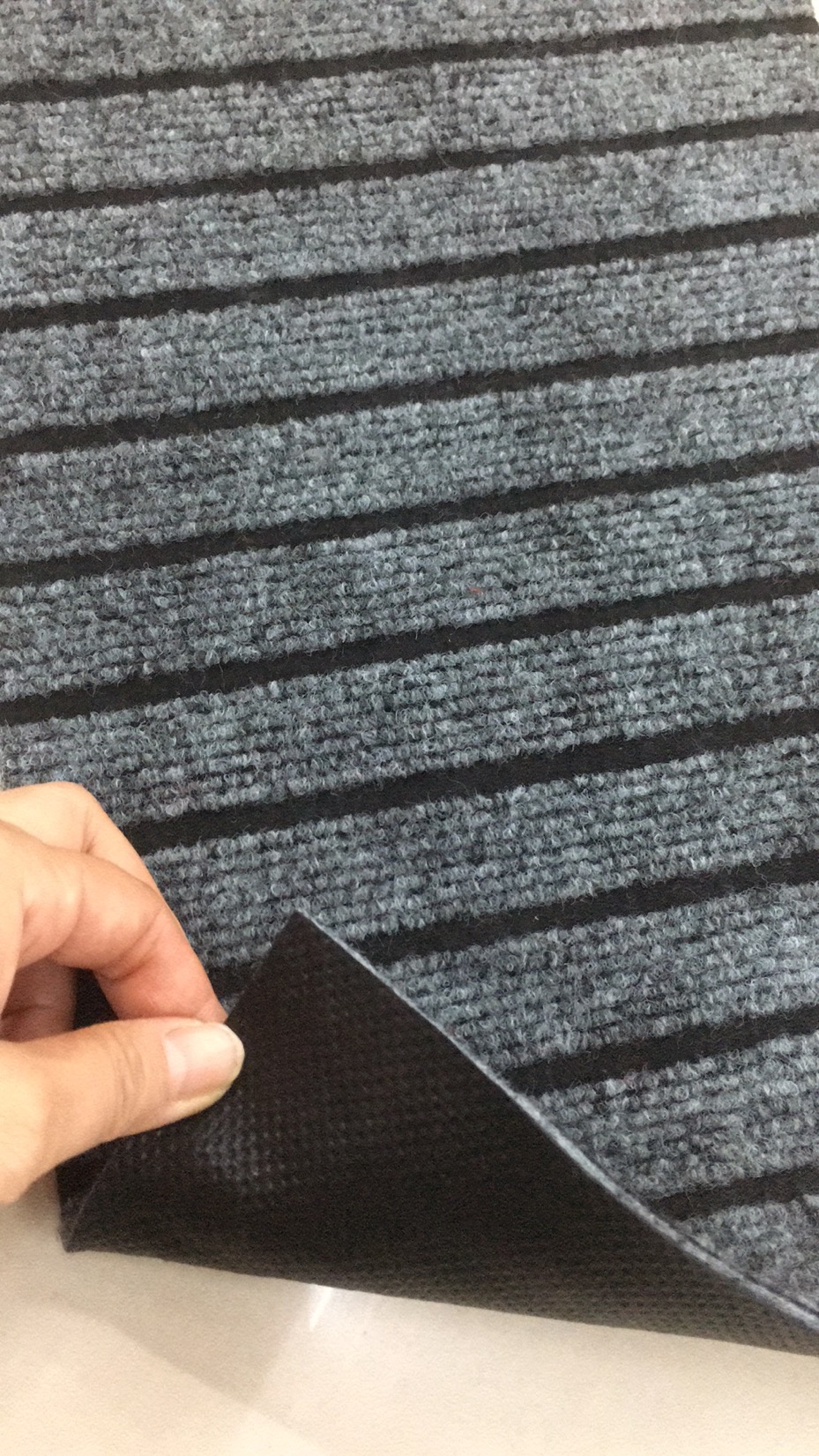 PVC sole 7 stripe polypropylene rolled material floor mat non-slip mat corridor mat stripe rolled materialmat water  mat