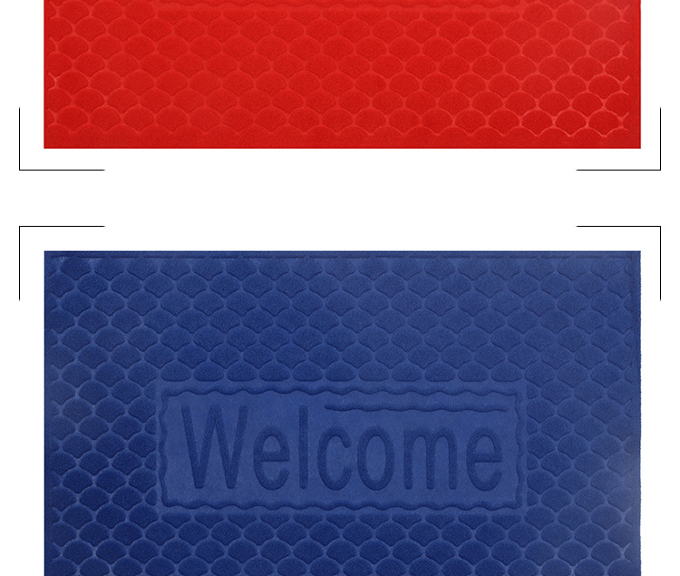 Embossed Floor Mat Door Mat PVC Non-Slip Mat Brushed Carpet Mats Advertising Mat Customized Factory Wholesale One Product Dropshipping