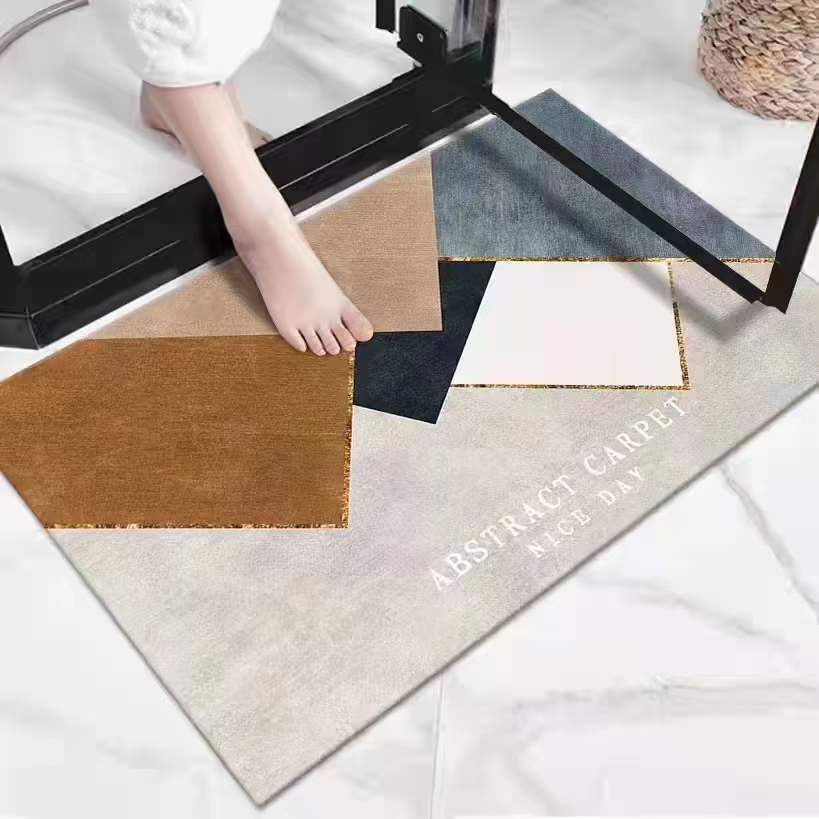 Factory Wholesale Household Diatom Ooze Floor Mat Entry Door Mat Corridor Toilet Door Non-Slip Mat Bedroom Carpet