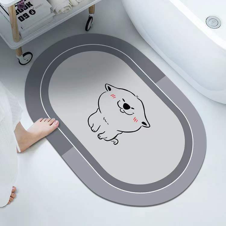Factory Wholesale Household Diatom Ooze Floor Mat Entry Door Mat Corridor Toilet Door Non-Slip Mat Bedroom Carpet