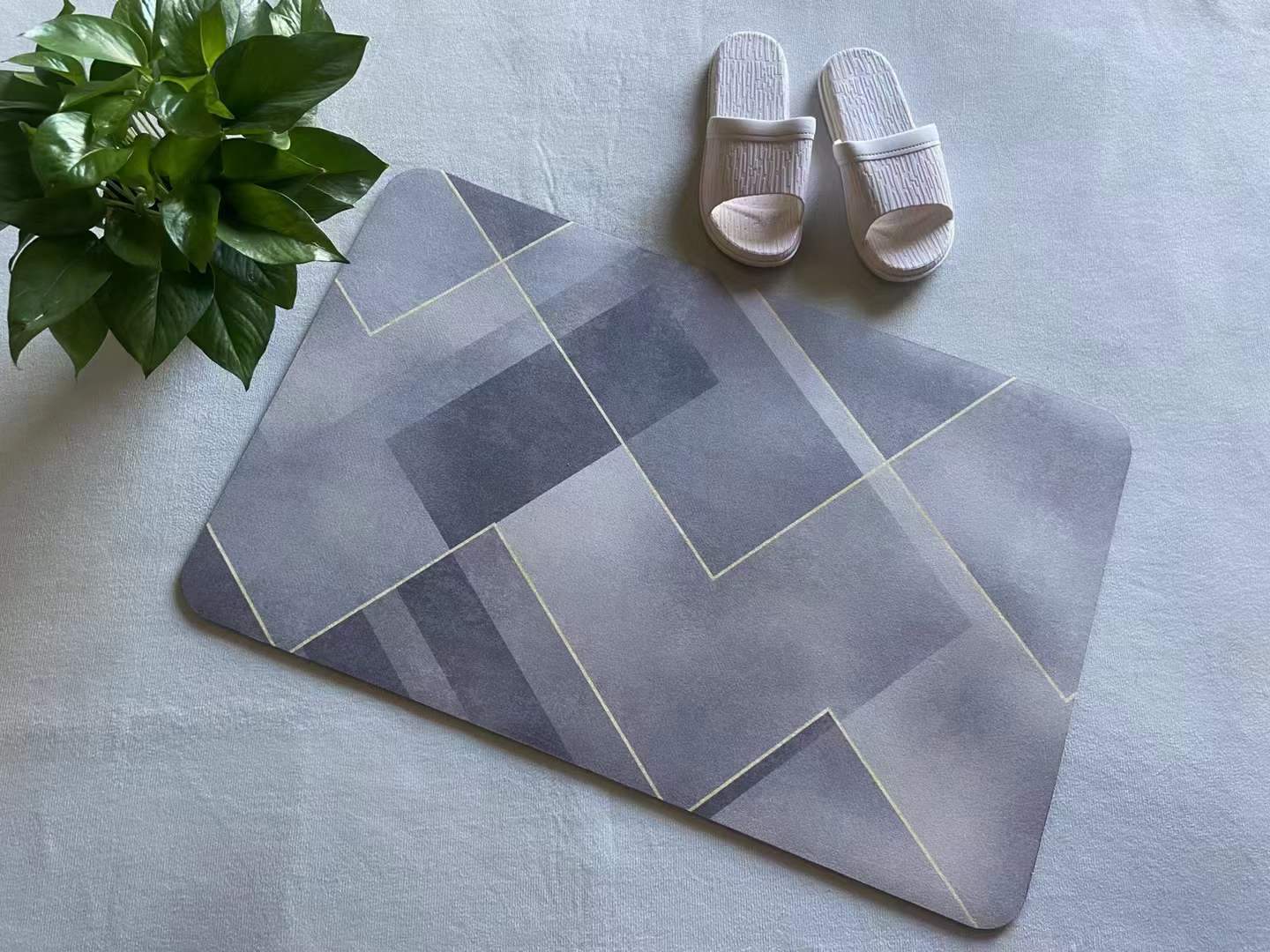 Factory Wholesale Household Diatom Ooze Floor Mat Entry Door Mat Corridor Toilet Door Non-Slip Mat Bedroom Carpet