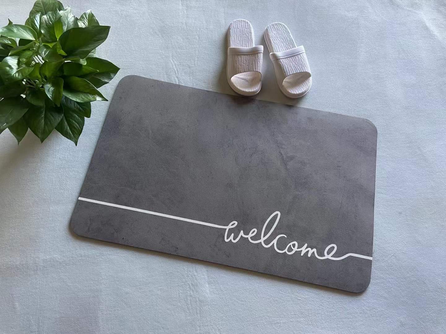 Factory Wholesale Household Diatom Ooze Floor Mat Entry Door Mat Corridor Toilet Door Non-Slip Mat Bedroom Carpet