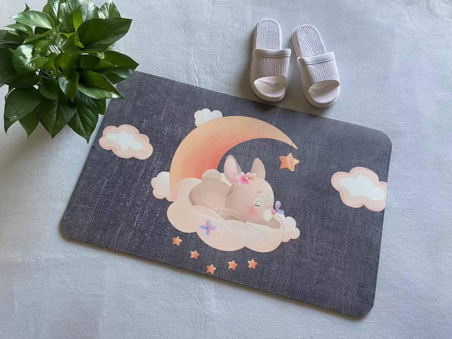 Factory Wholesale Household Diatom Ooze Floor Mat Entry Door Mat Corridor Toilet Door Non-Slip Mat Bedroom Carpet