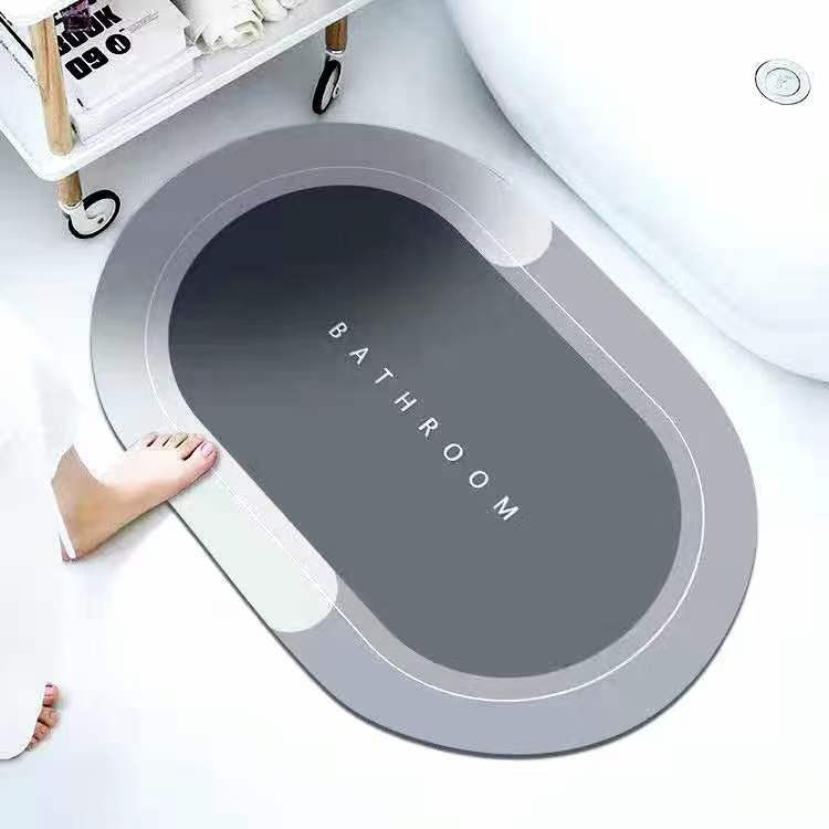 Factory Wholesale Household Diatom Ooze Floor Mat Entry Door Mat Corridor Toilet Door Non-Slip Mat Bedroom Carpet