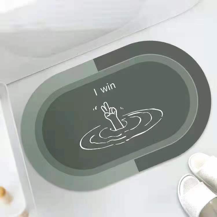 Factory Wholesale Household Diatom Ooze Floor Mat Entry Door Mat Corridor Toilet Door Non-Slip Mat Bedroom Carpet