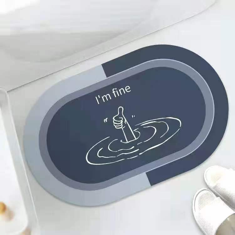 Factory Wholesale Household Diatom Ooze Floor Mat Entry Door Mat Corridor Toilet Door Non-Slip Mat Bedroom Carpet